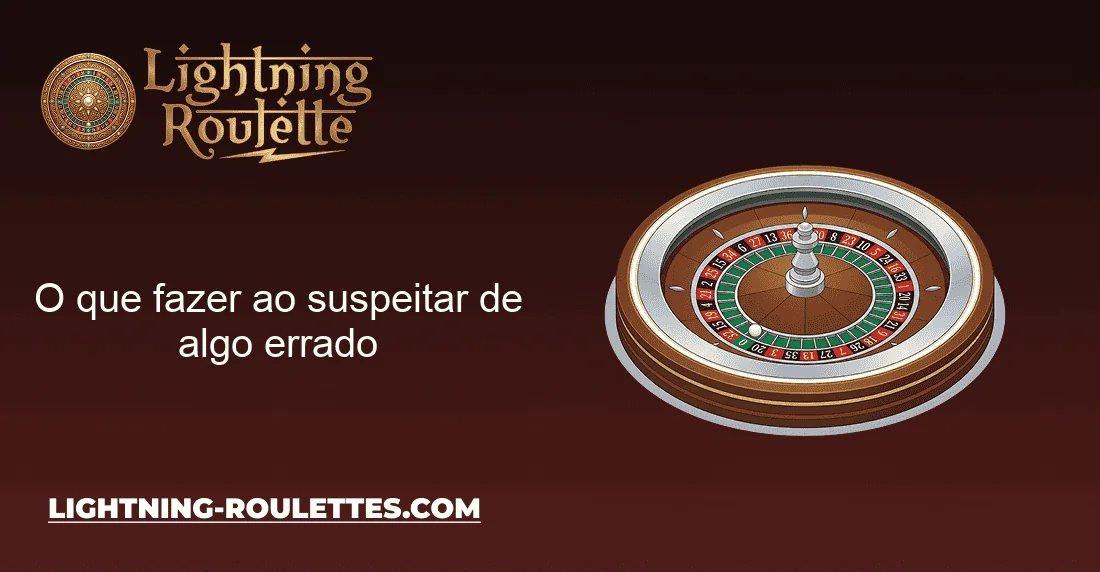 O que fazer ao suspeitar de algo errado O que fazer ao suspeitar de algo errado