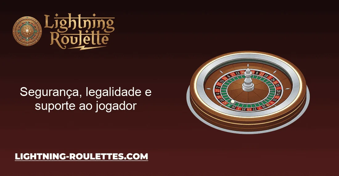Segurança, legalidade e suporte ao jogador Segurança, legalidade e suporte ao jogador